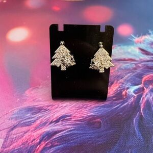 Elegant Silver Tree Earrings
